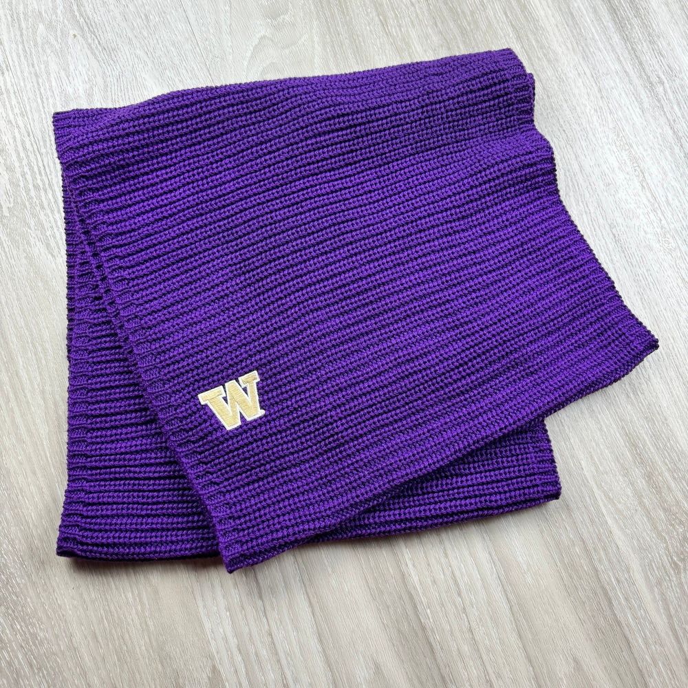Knit UW Washington Huskies Infinity Scarf
